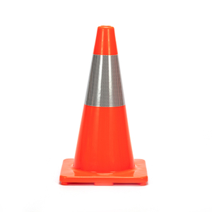 CONO DE TRÁFICO DE PVC NARANJA SÓLIDO PARA TRABAJO PESADO RC450A-3