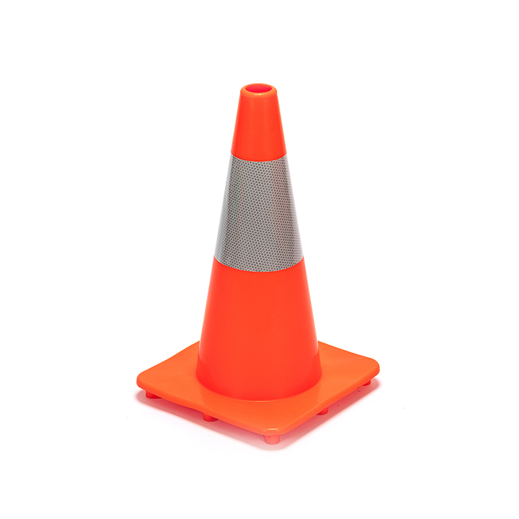 CONO DE TRÁFICO DE PVC DELGADO NARANJA SÓLIDO RC450A-2