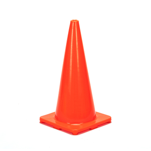 CONO DE TRÁFICO DE PVC NARANJA SÓLIDO RC700A-1